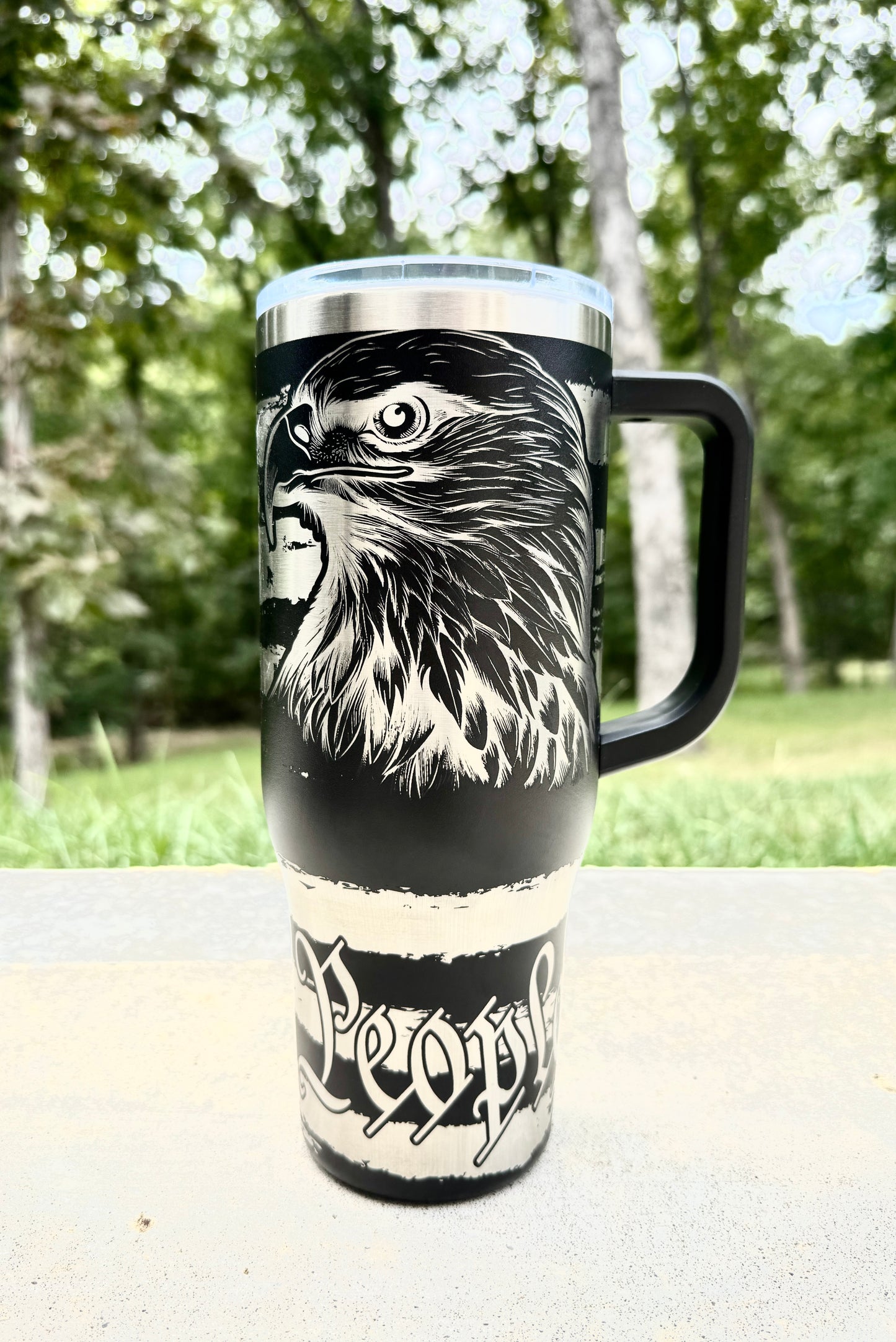1776 We The People 40oz Black Tumbler