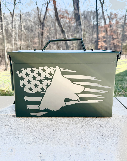 Custom Laser Engraved 50 Caliber Ammo Cans