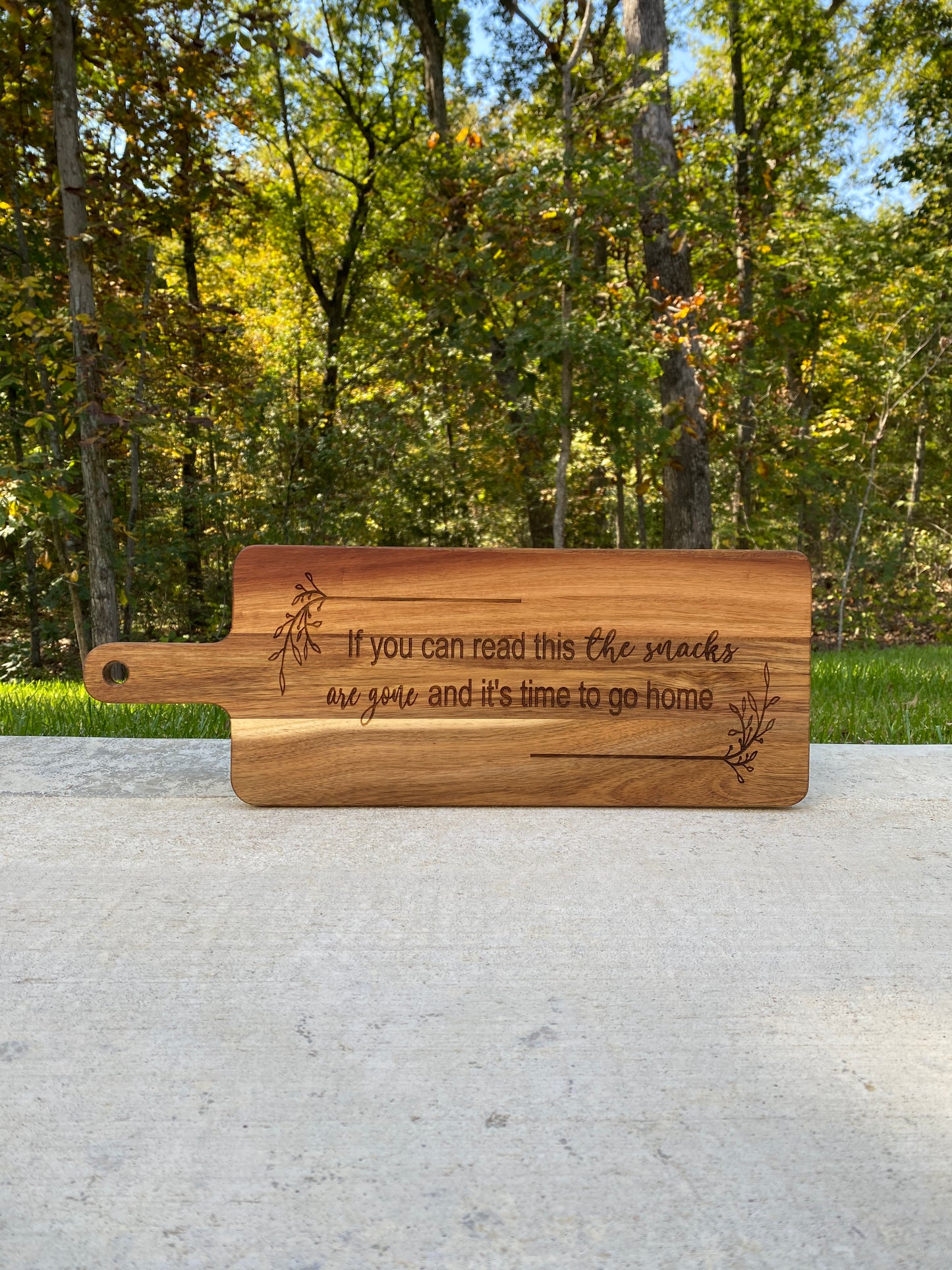 Funny Wood Snack Board