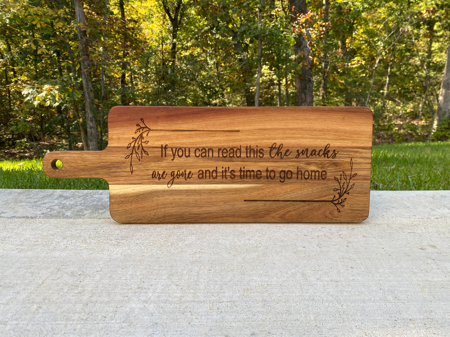 Funny Wood Snack Board