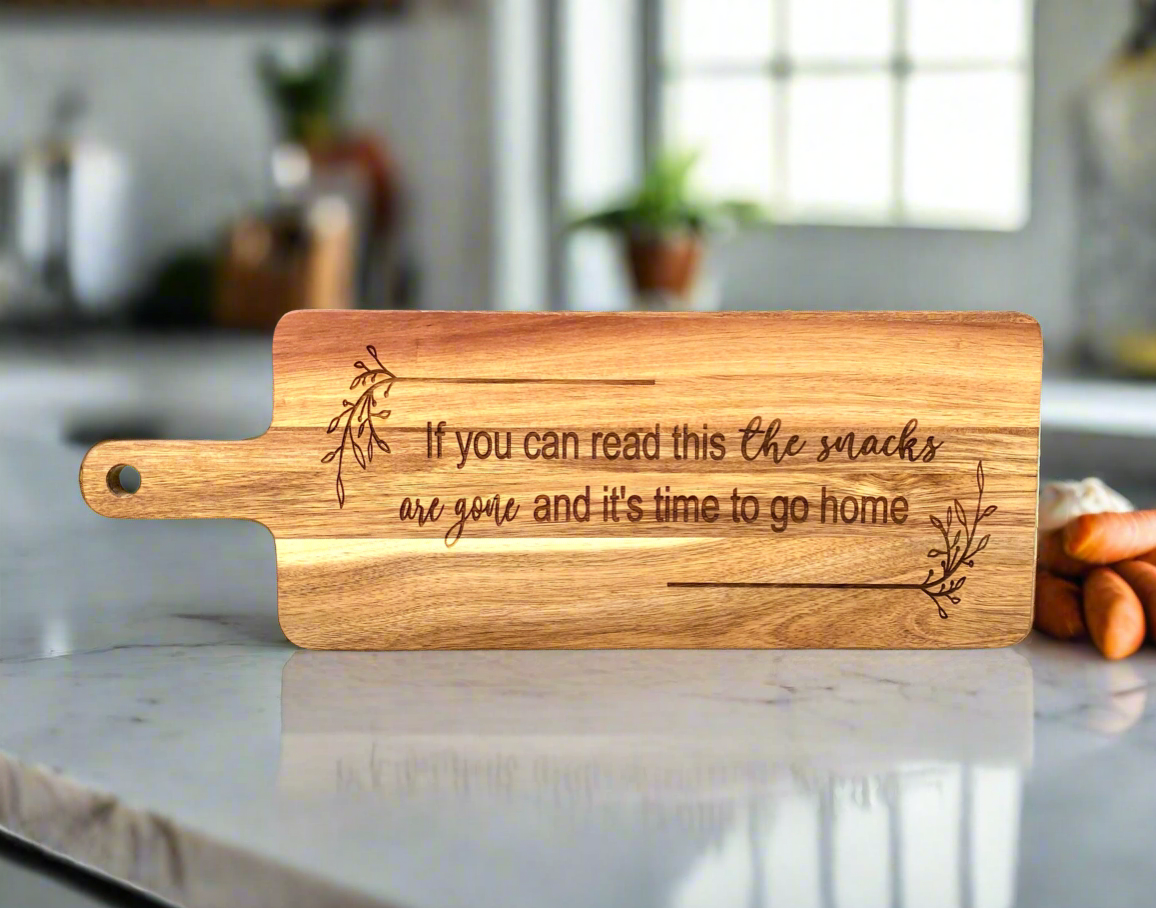 Funny Wood Snack Board