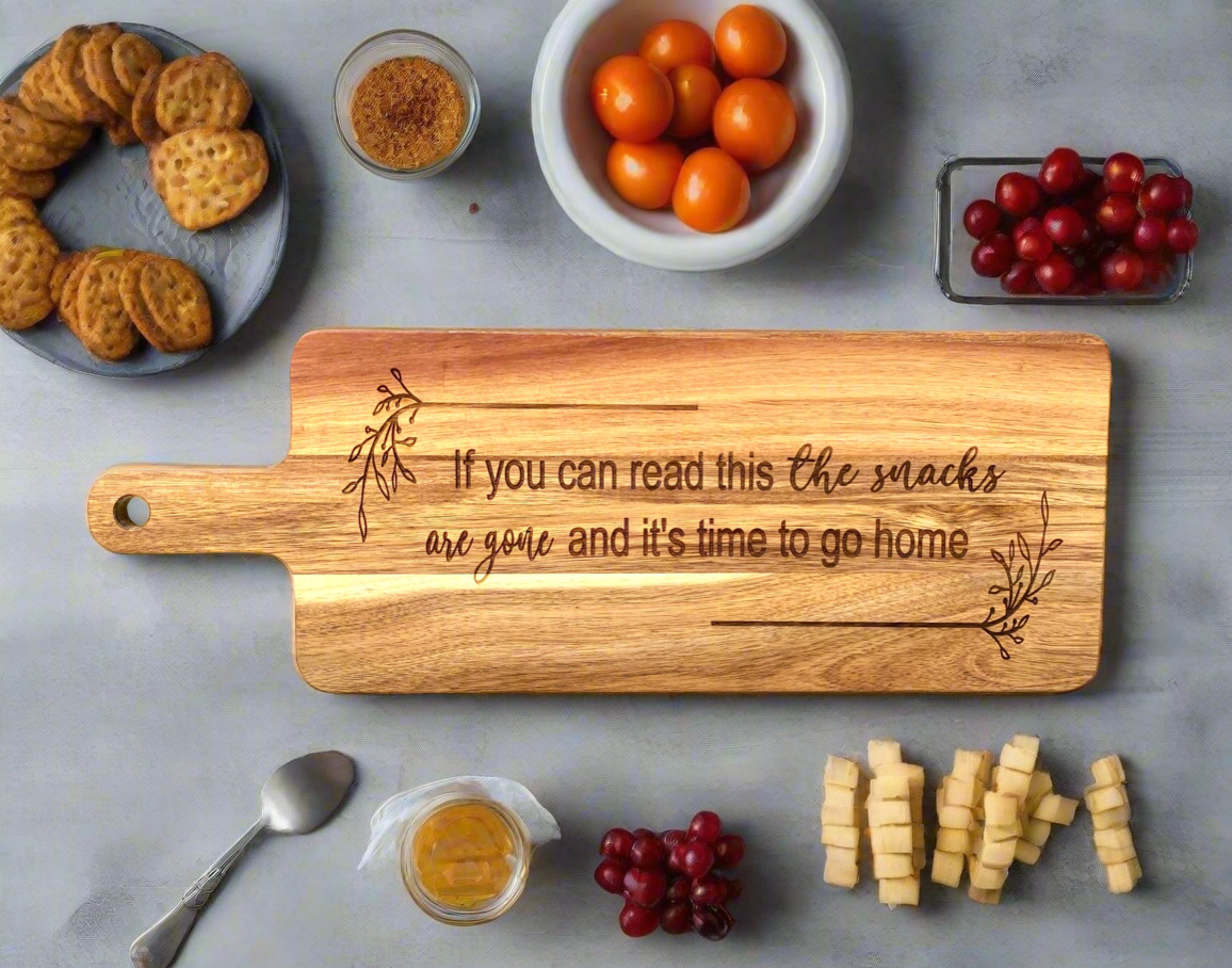 Funny Wood Snack Board