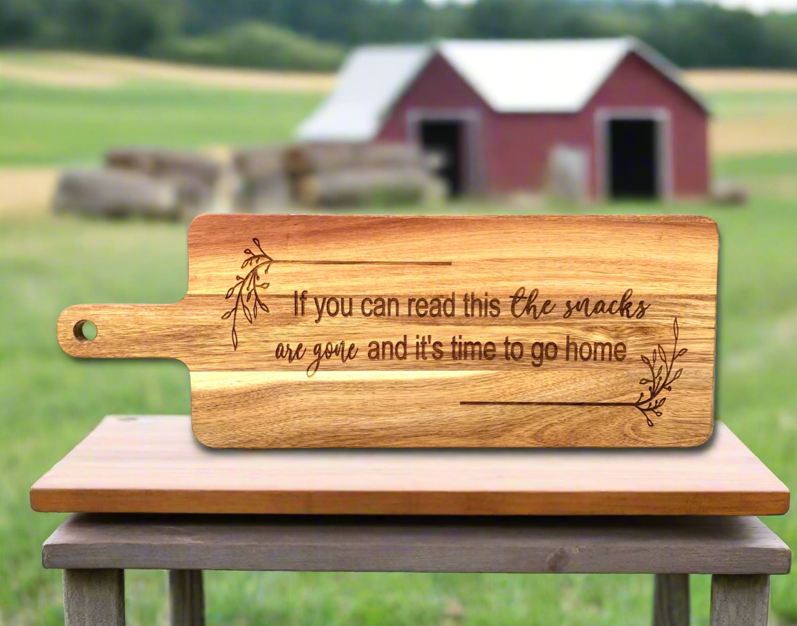 Funny Wood Snack Board