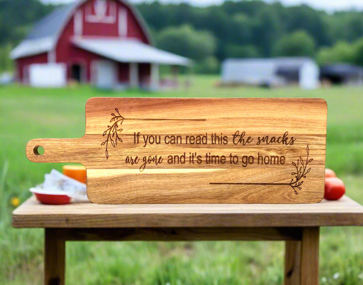 Funny Wood Snack Board