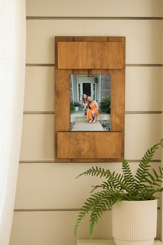 Rustic Farmhouse Wood Picture Hanger