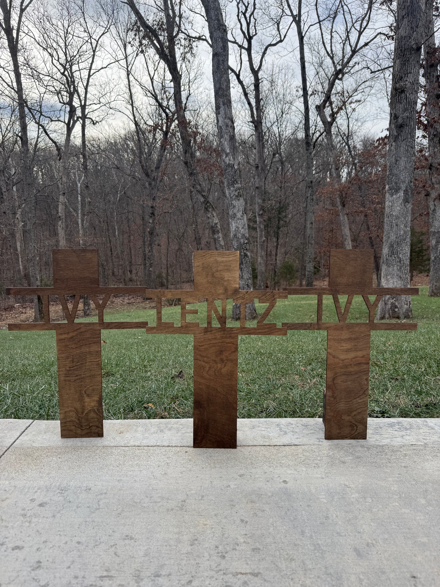 Wood Personalized Cross