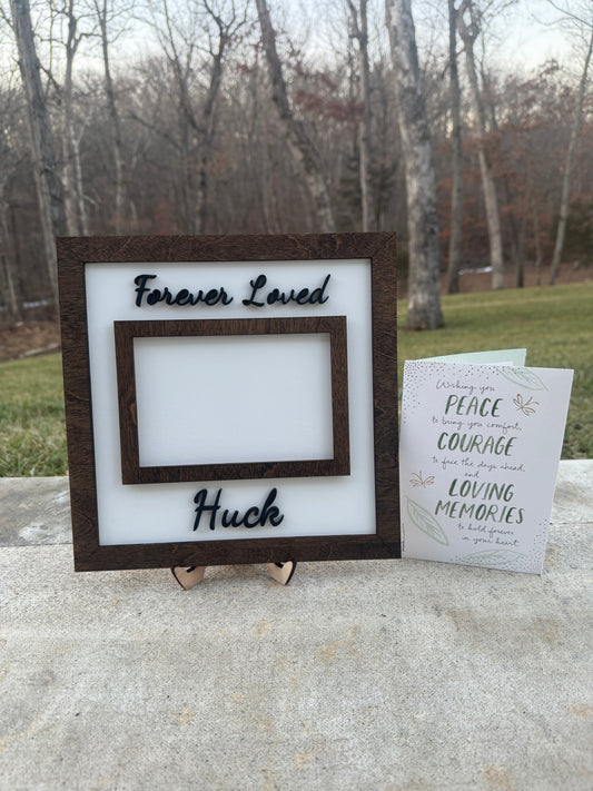Personalized Dog Remembrance Picture Frame, Pet Memorial