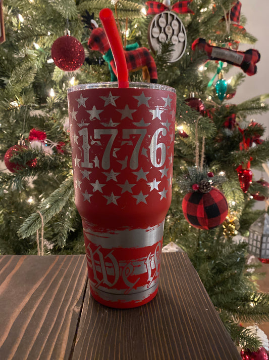 1776 We The People 30oz Red Tumbler