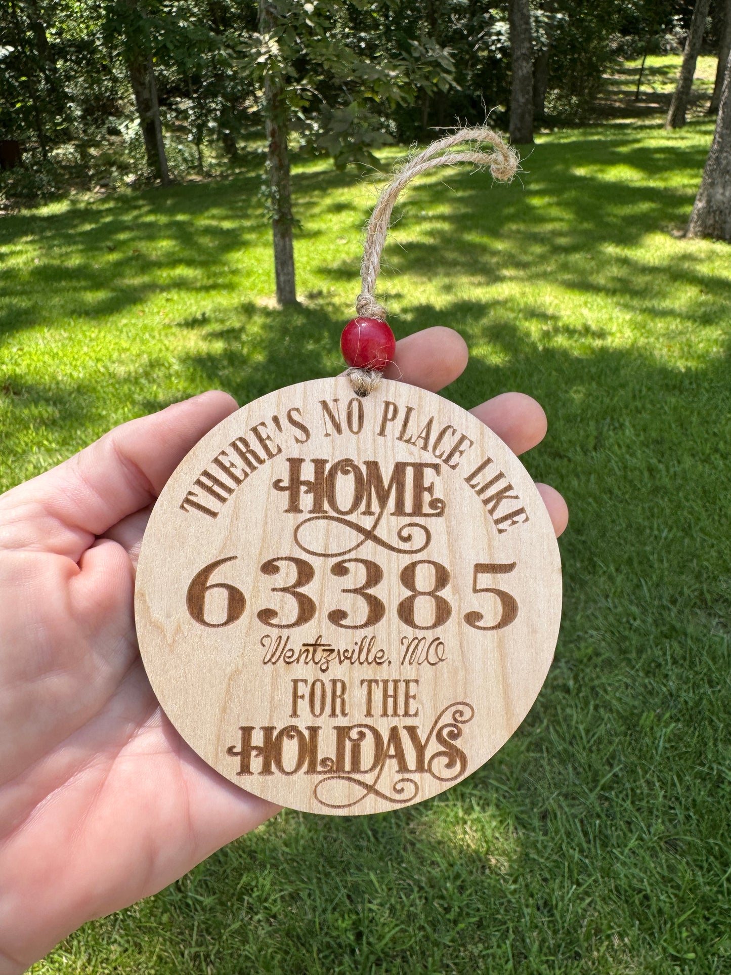 Home For The Holidays Zip Code Ornament