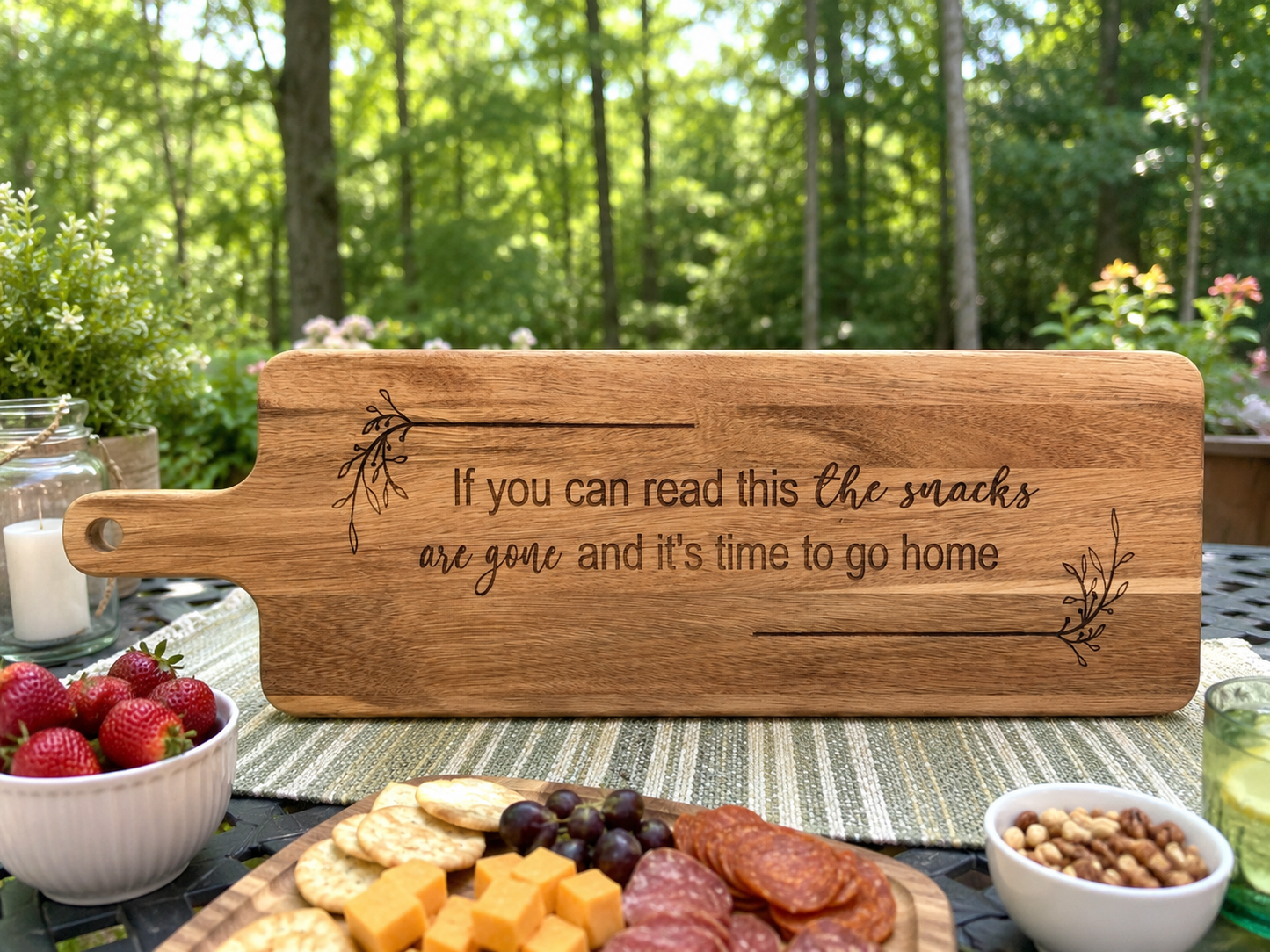 Funny Wood Snack Board