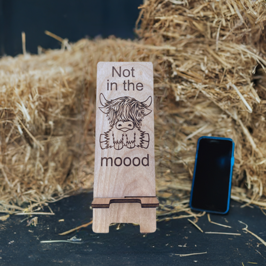 Highland Cow Phone Stand