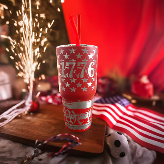 1776 We The People 30oz Red Tumbler