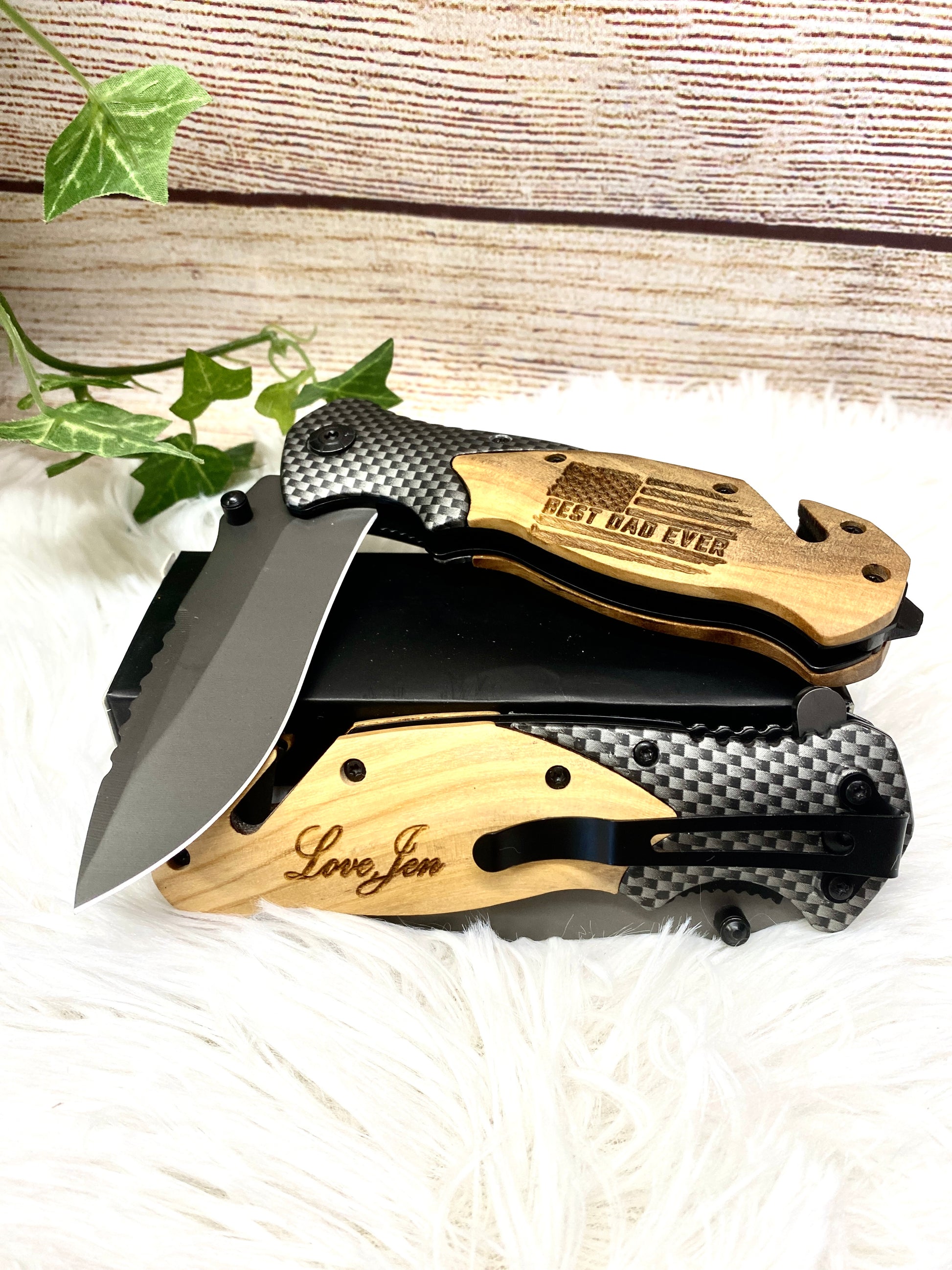 Hoffner Knife Blade Engraving, Your Logo Or Custom Image, One Side Of Blade