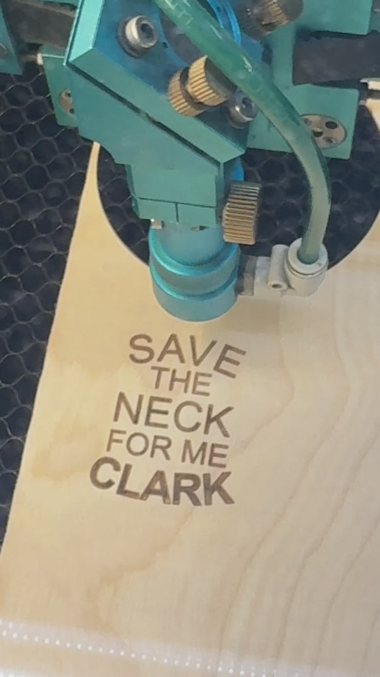 Save the Neck for Me, Clark Christmas Ornament – Engraved Wooden Christmas Tree Decoration