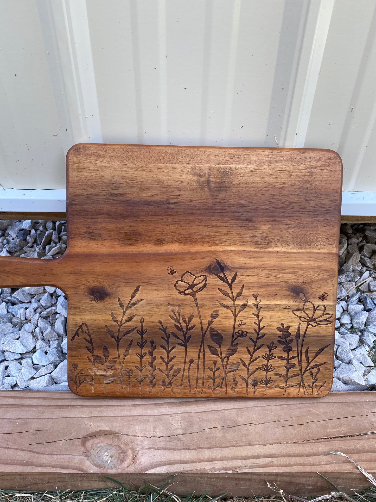 Wildflowers and Bees Cutting Board