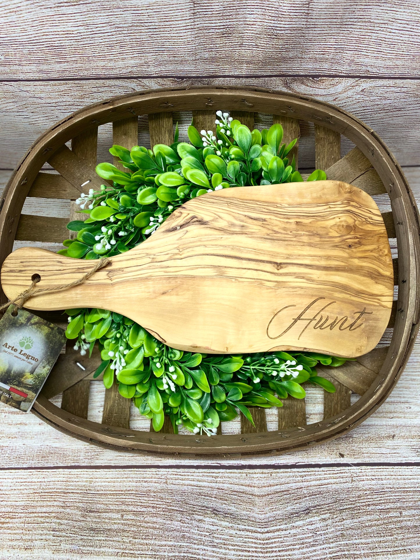 Personalized Olive Wood Cutting Board
