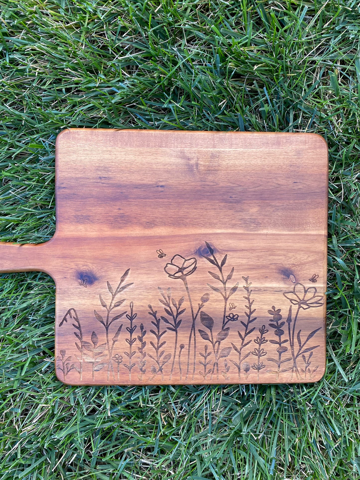 Wildflowers and Bees Cutting Board