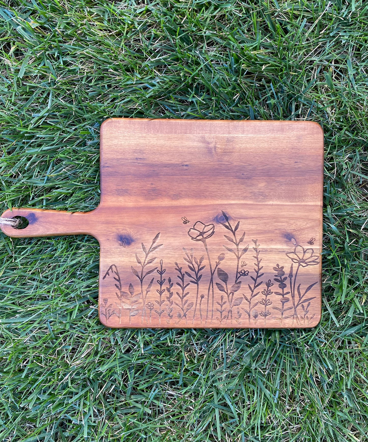 Wildflowers and Bees Cutting Board