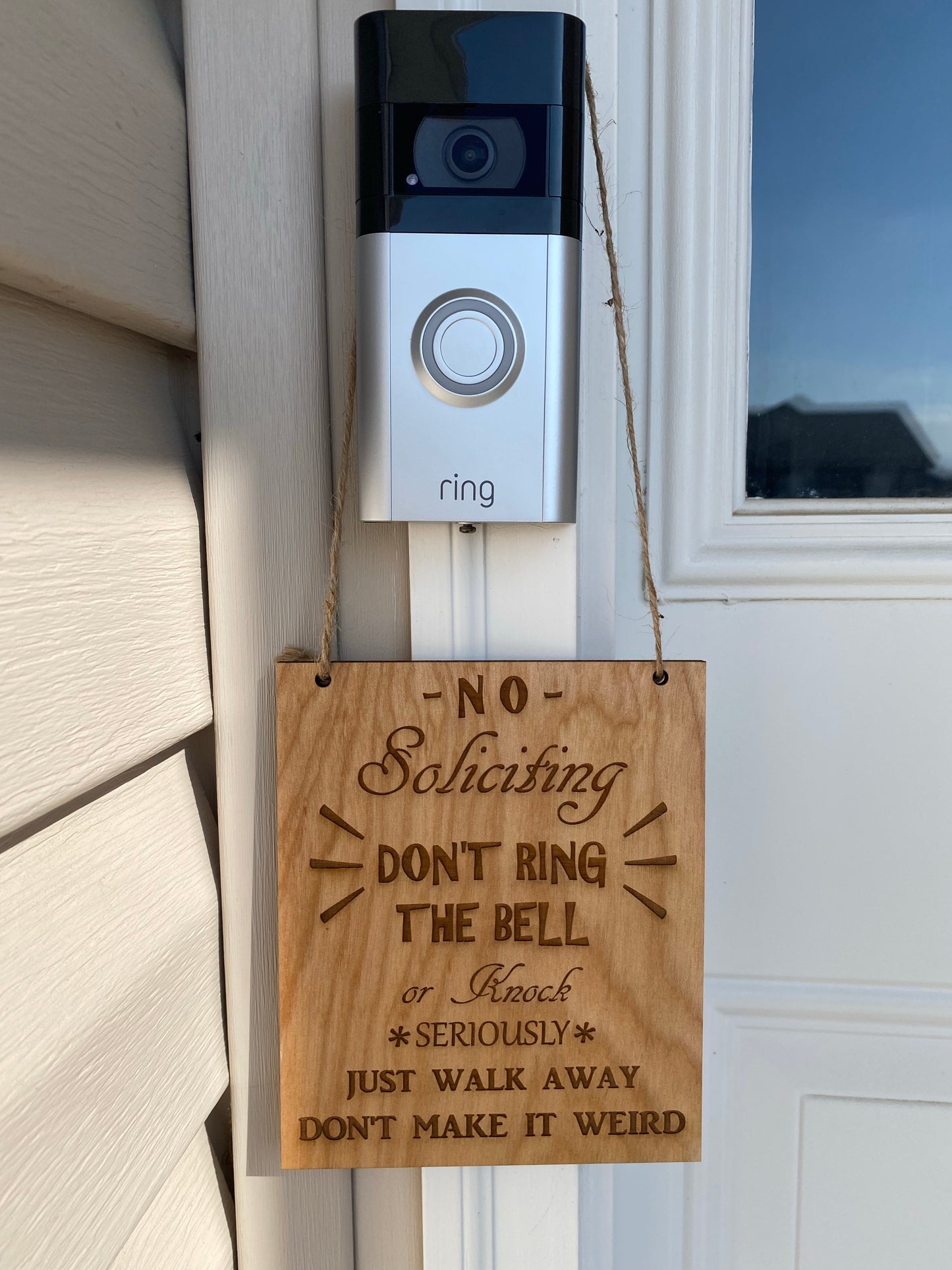Don't Ring the Bell Doorbell Sign